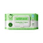 Wish Eco Flushable Wipes, Fresh Scent, 50 Count per Pack