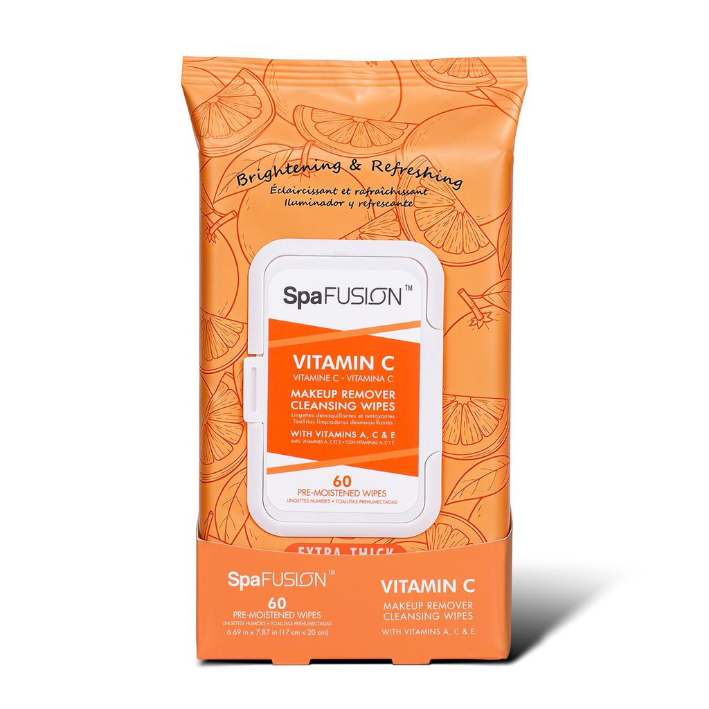 Spa Fusion Vitamin C Make up Remover Cleansing Wipes 60ct