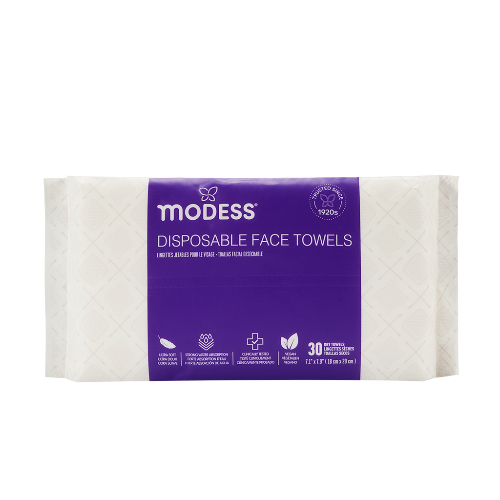 Modess Disposable Face Towels 30ct
