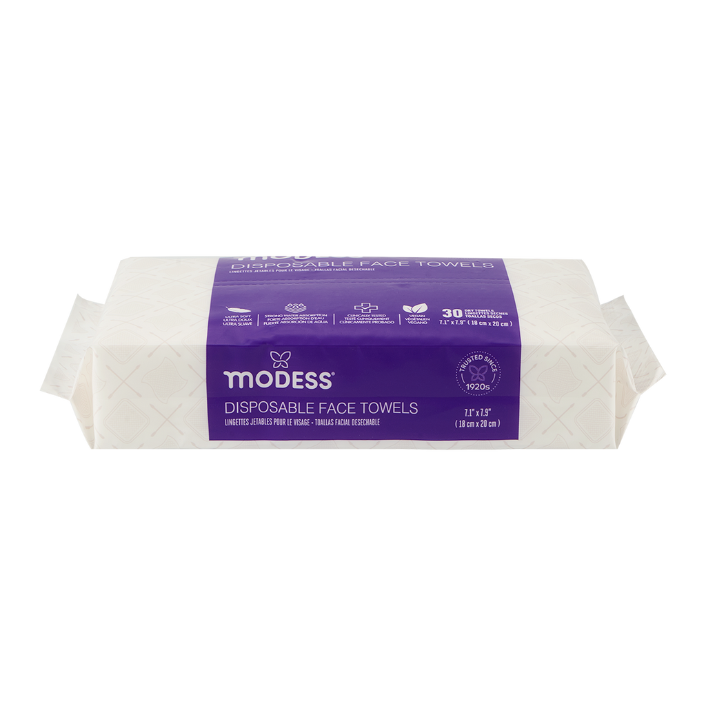 Modess Disposable Face Towels 30ct