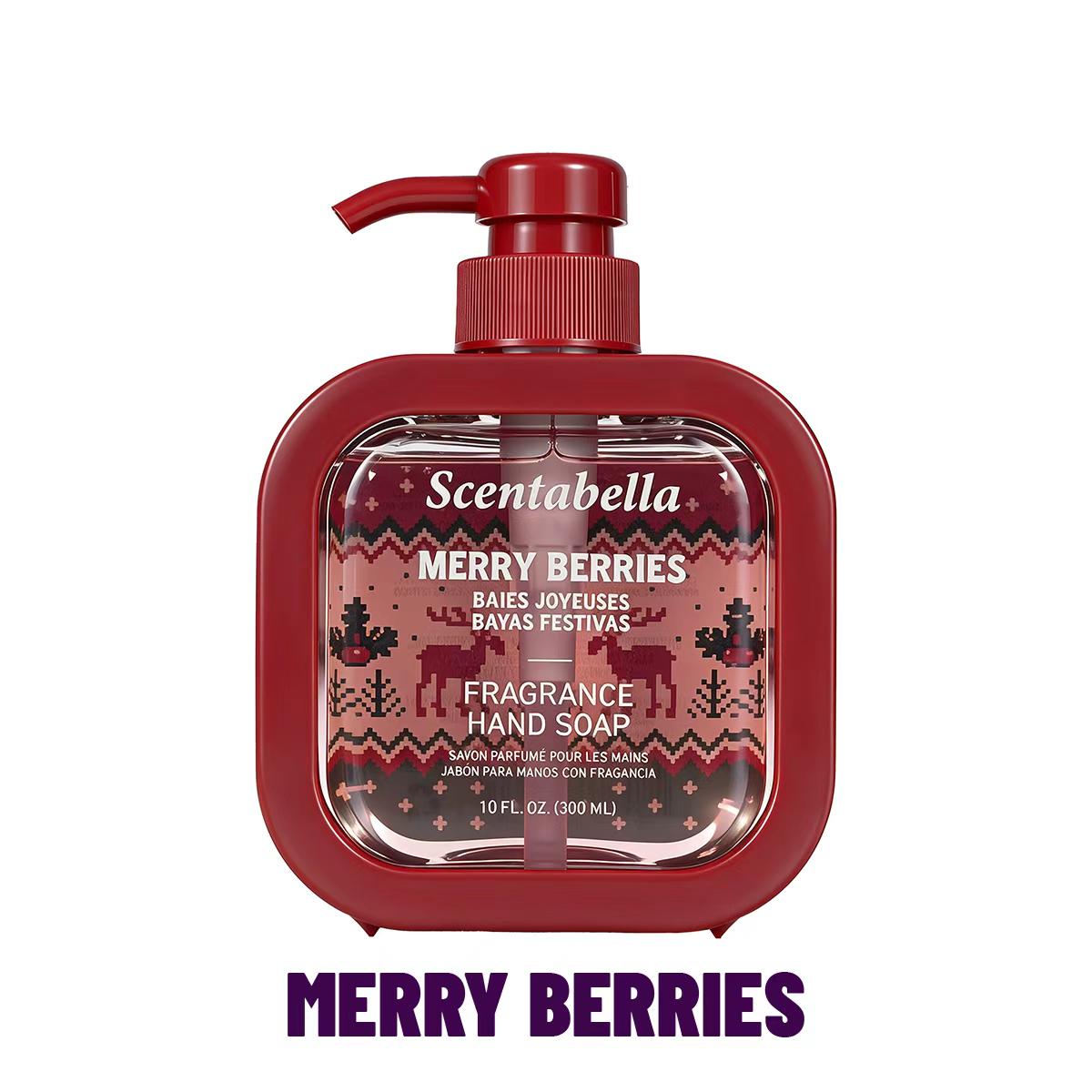Scentabella Christmas Scente Hand Soap, 10 fl oz (300 mL) – Holiday Collection