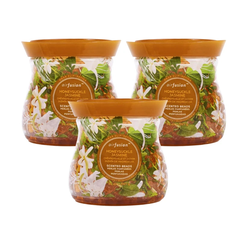 Air Fusion Honeysuckle Jasmine Crystal Scented Beads Air Freshener 14 oz
