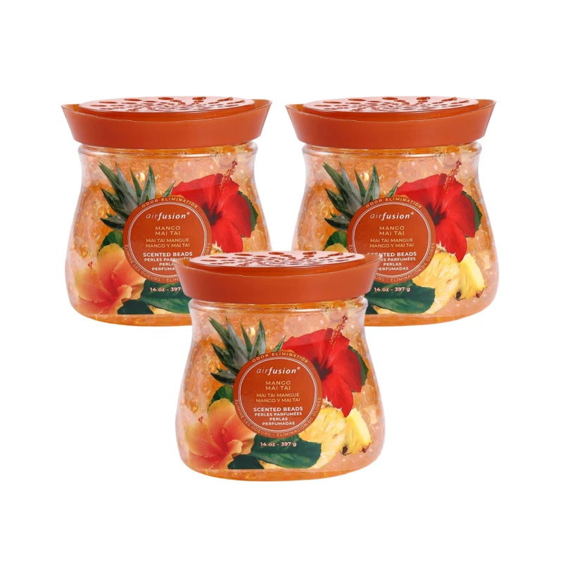 Air Fusion Mango Mai Tai Crystal Scented Beads Air Freshener 14 oz