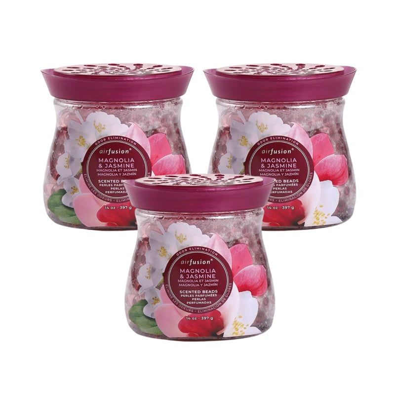 Air Fusion Magnolia & Jasmine Crystal Scented Beads Air Freshener 14 oz