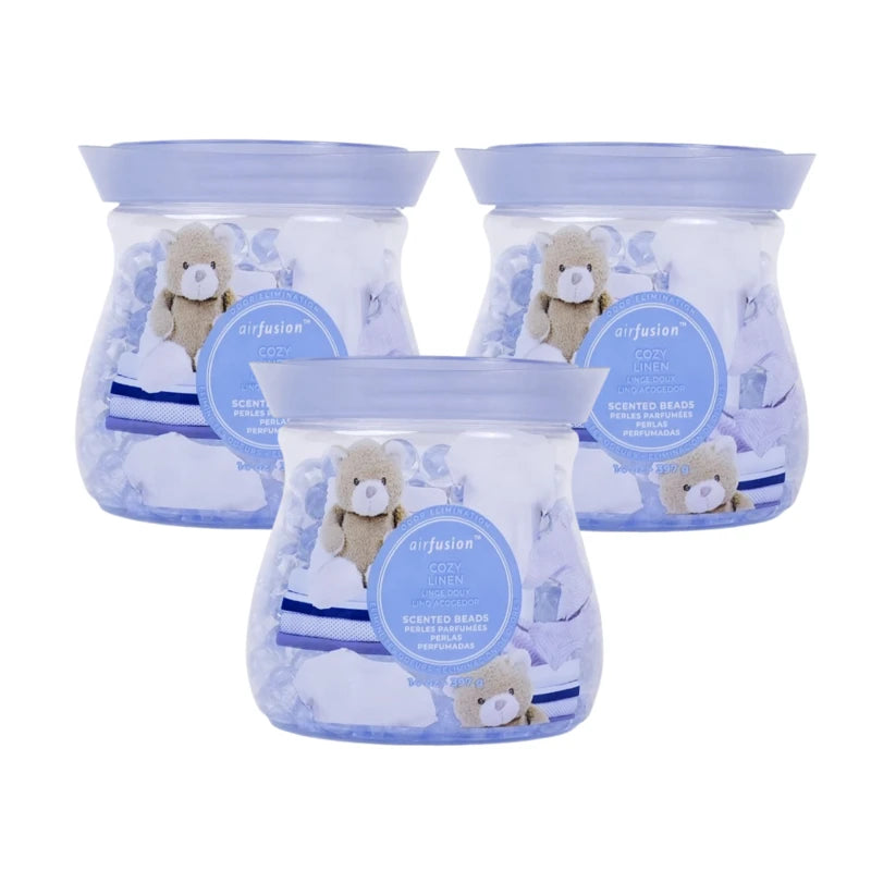 Air Fusion Cozy Linen Crystal Scented Beads Air Freshener 14 oz