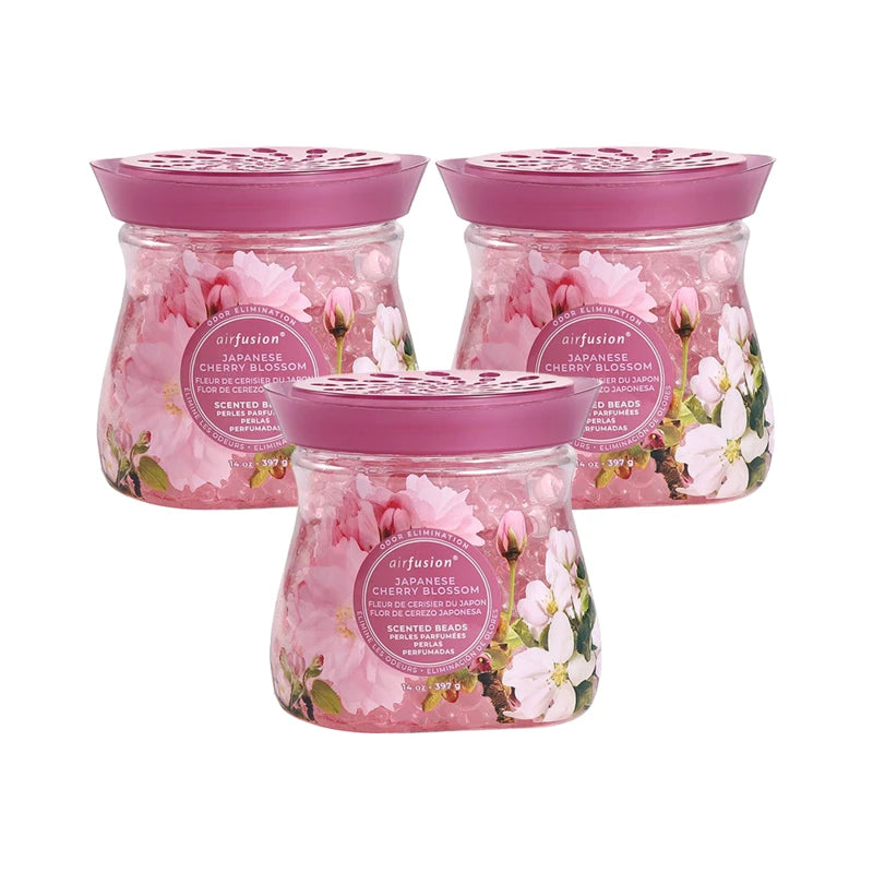 Air Fusion Japanese Cherry Blossom Crystal Scented Beads Air Freshener 14 oz