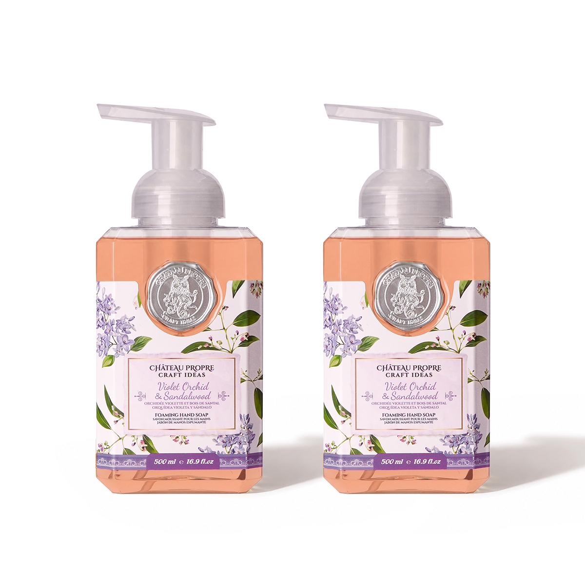 Chateau Propre Violet Orchid & Sandalwood Foaming Hand Soap 16.9 oz