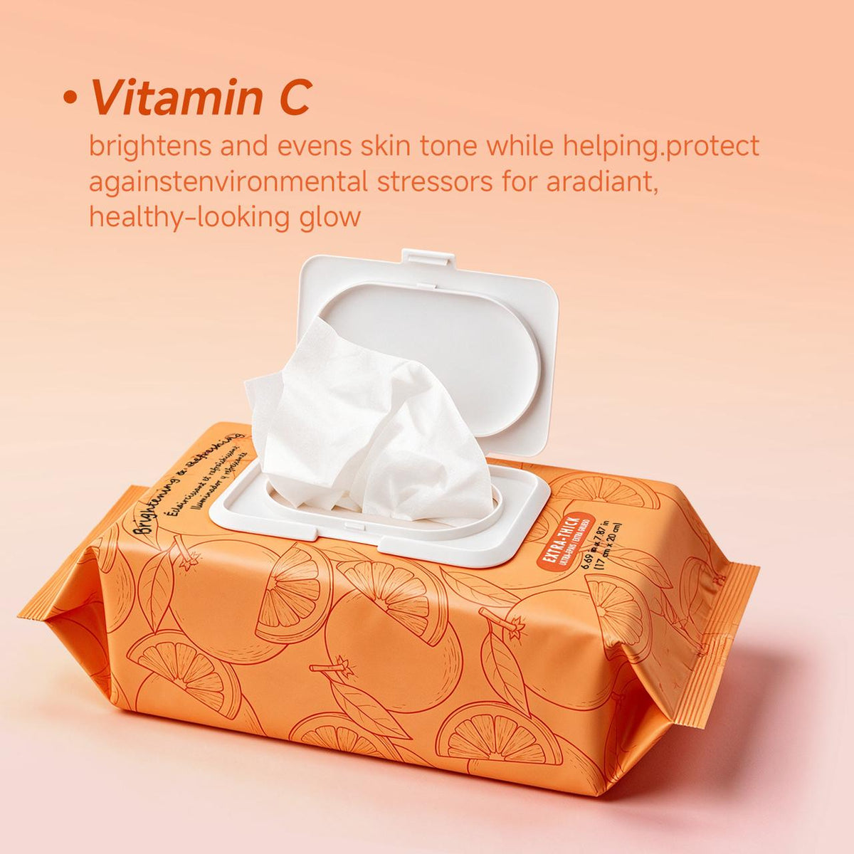 Spa Fusion Vitamin C Make up Remover Cleansing Wipes 60ct