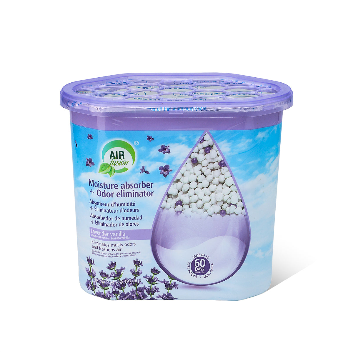 Air Fusion Lavender Vanilla Moisture Absorber & Odor Eliminator 14oz