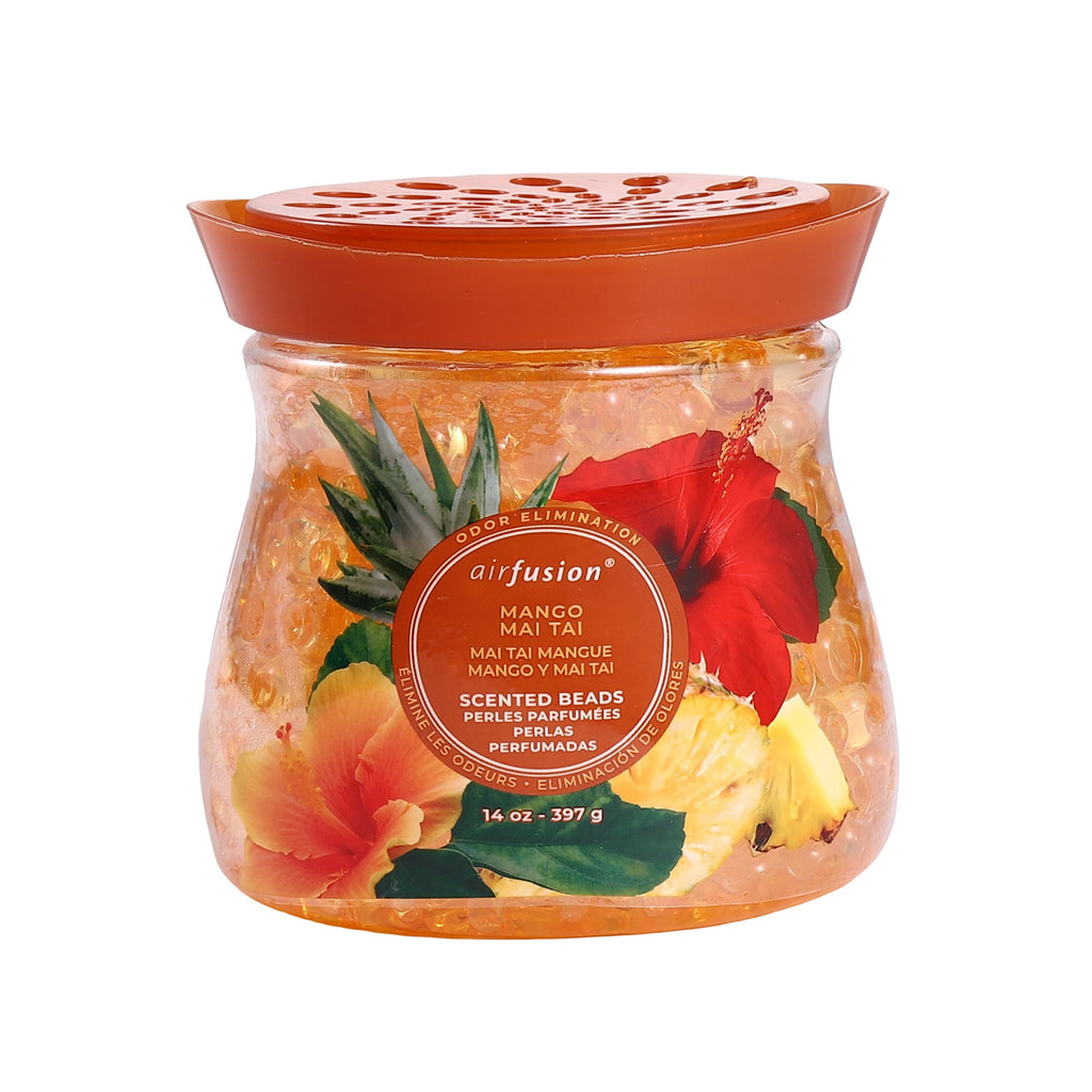 Air Fusion Mango Mai Tai Crystal Scented Beads Air Freshener 14 oz