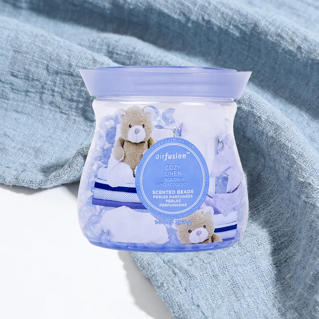 Air Fusion Cozy Linen Crystal Scented Beads Air Freshener 14 oz