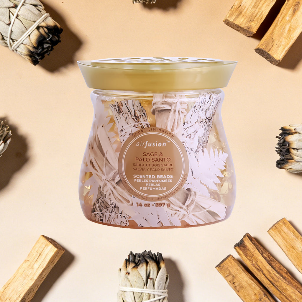 Air Fusion Sage & Palo Santo Crystal Scented Beads Air Freshener 14 oz