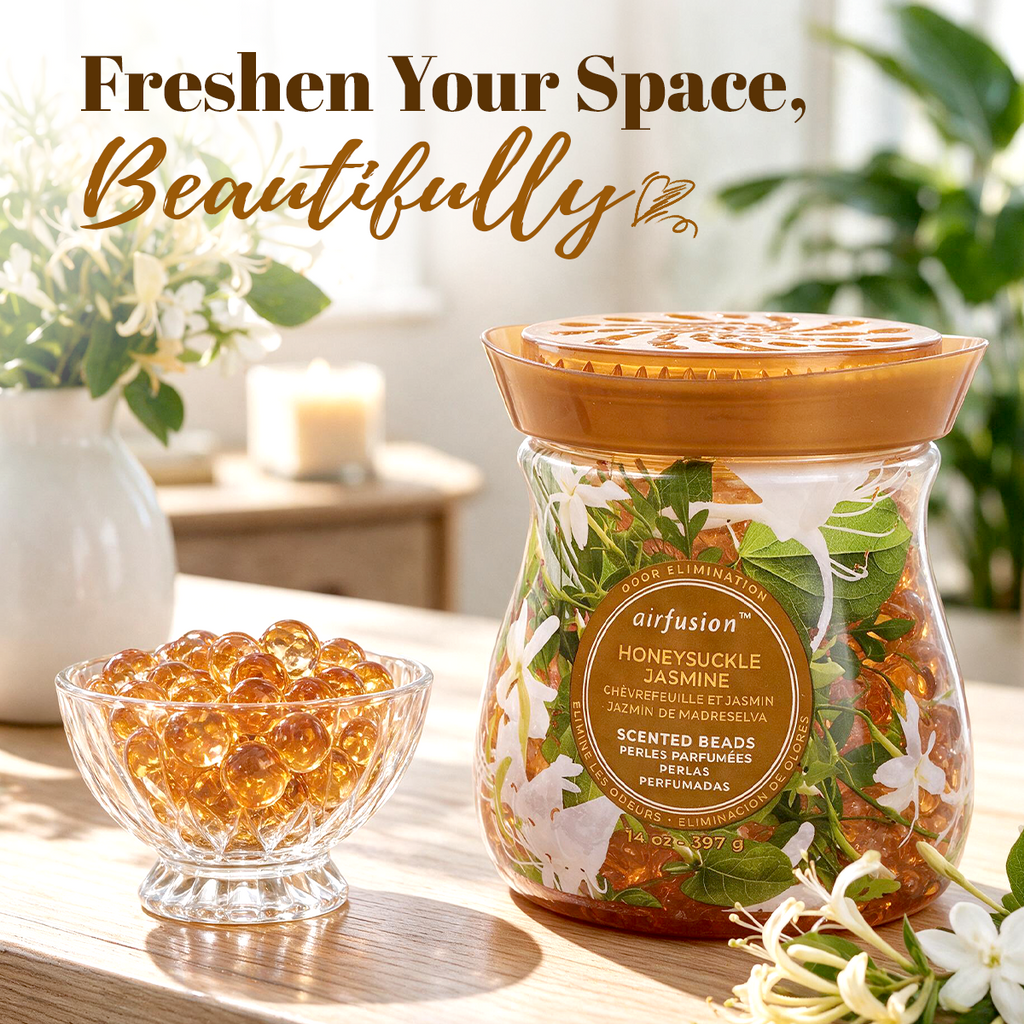 Air Fusion Honeysuckle Jasmine Crystal Scented Beads Air Freshener 14 oz
