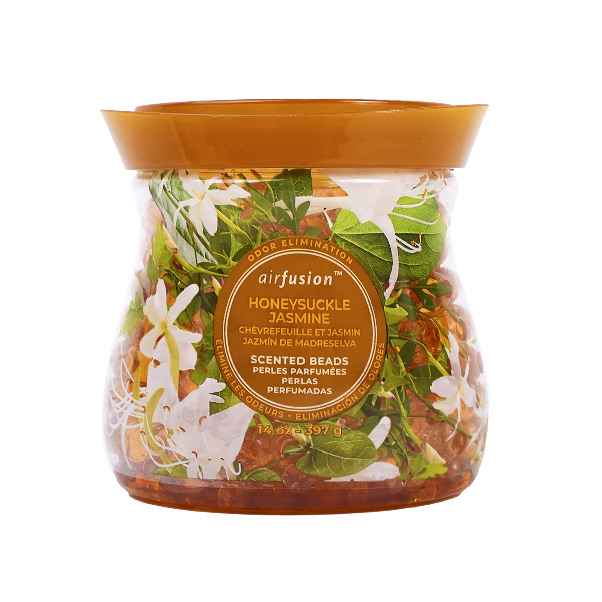 Air Fusion Honeysuckle Jasmine Crystal Scented Beads Air Freshener 14 oz