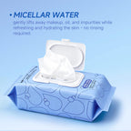 Spa Fusion Micellar Water Make up Remover Cleansing Wipes 60ct