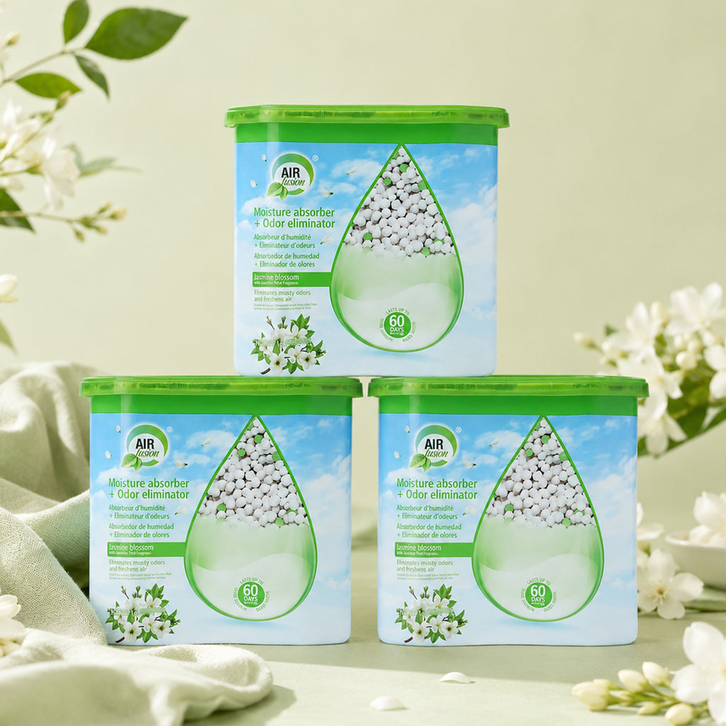 Air Fusion Jasmine Blossom Moisture Absorber & Odor Eliminator 14oz
