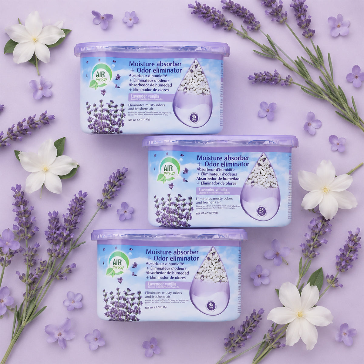 Air Fusion Jasmine Blossom Moisture Absorber & Odor Eliminator 6.7oz