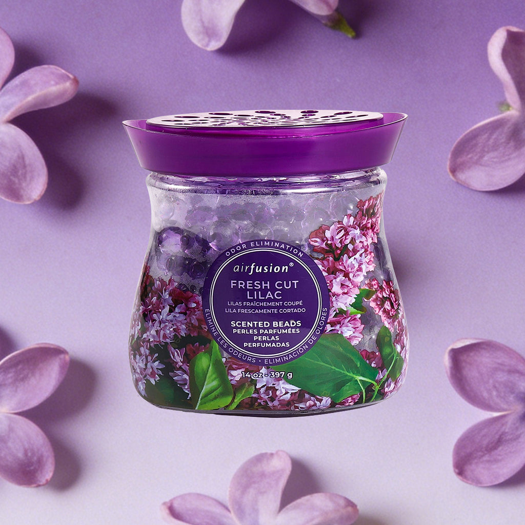 Air Fusion Fresh Cut Lilac Crystal Scented Beads Air Freshener 14 oz