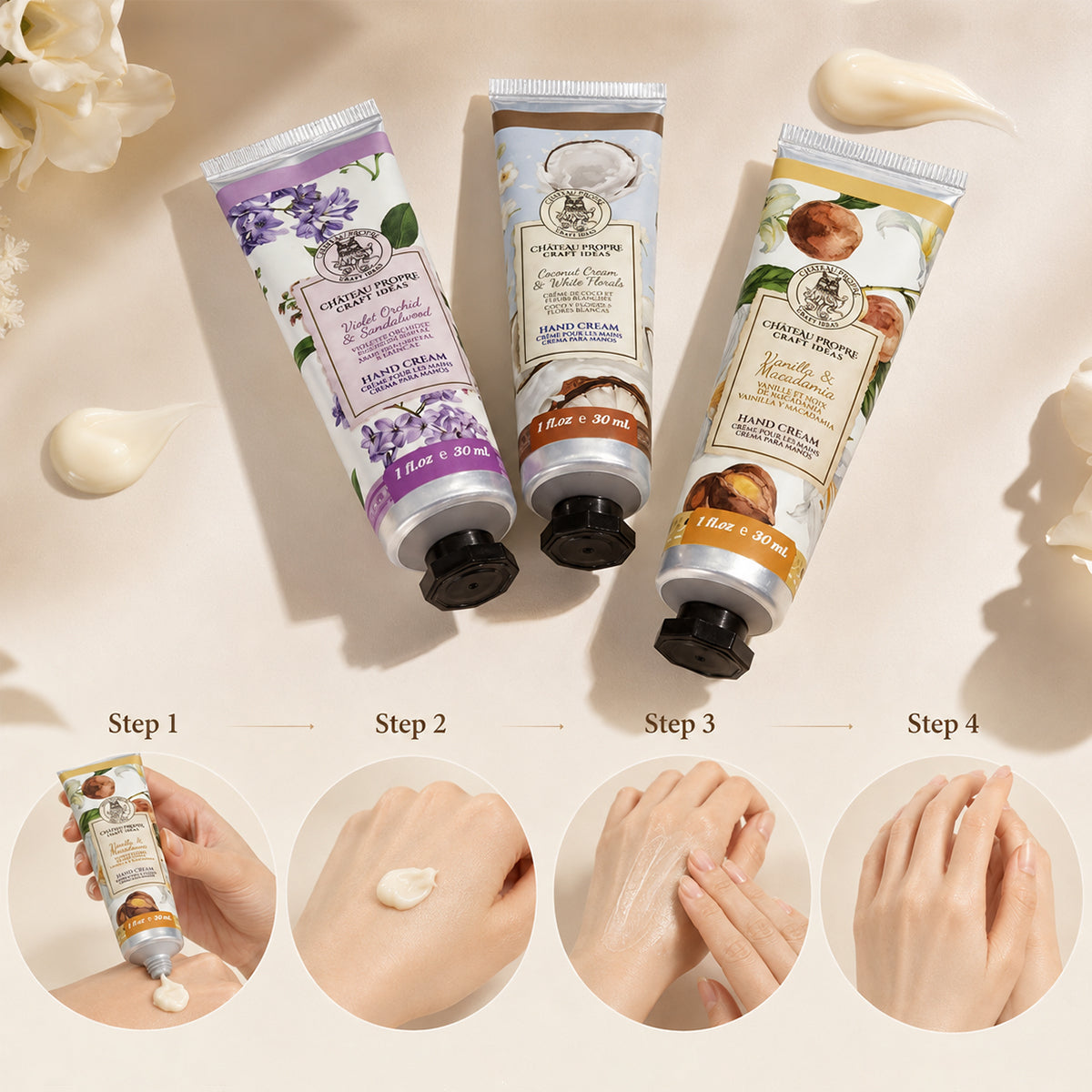 Chateau Propre Hand Cream Gift Set 6*30mL
