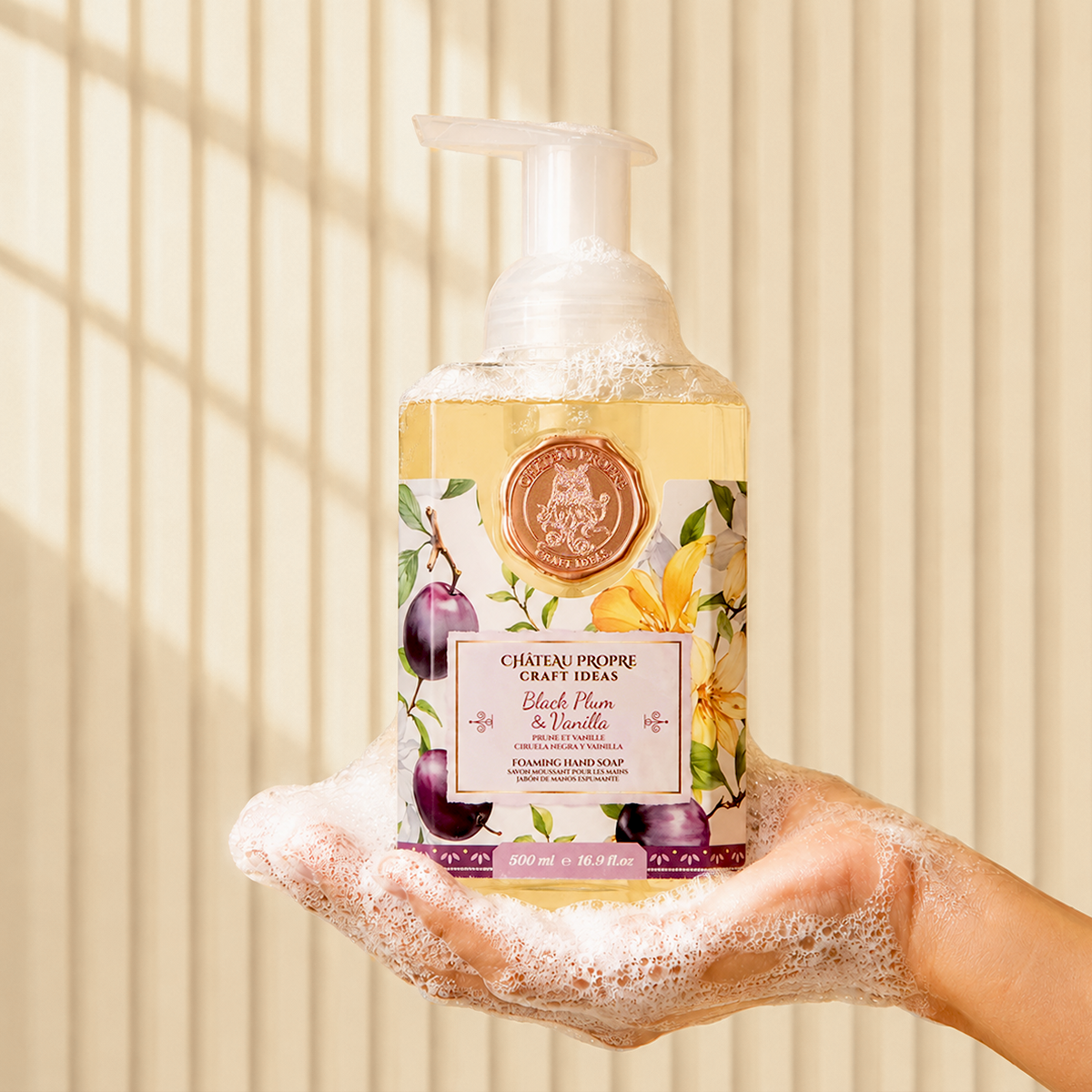 Chateau Propre Black Plum & Vanilla Foaming Hand Soap 16.9 oz