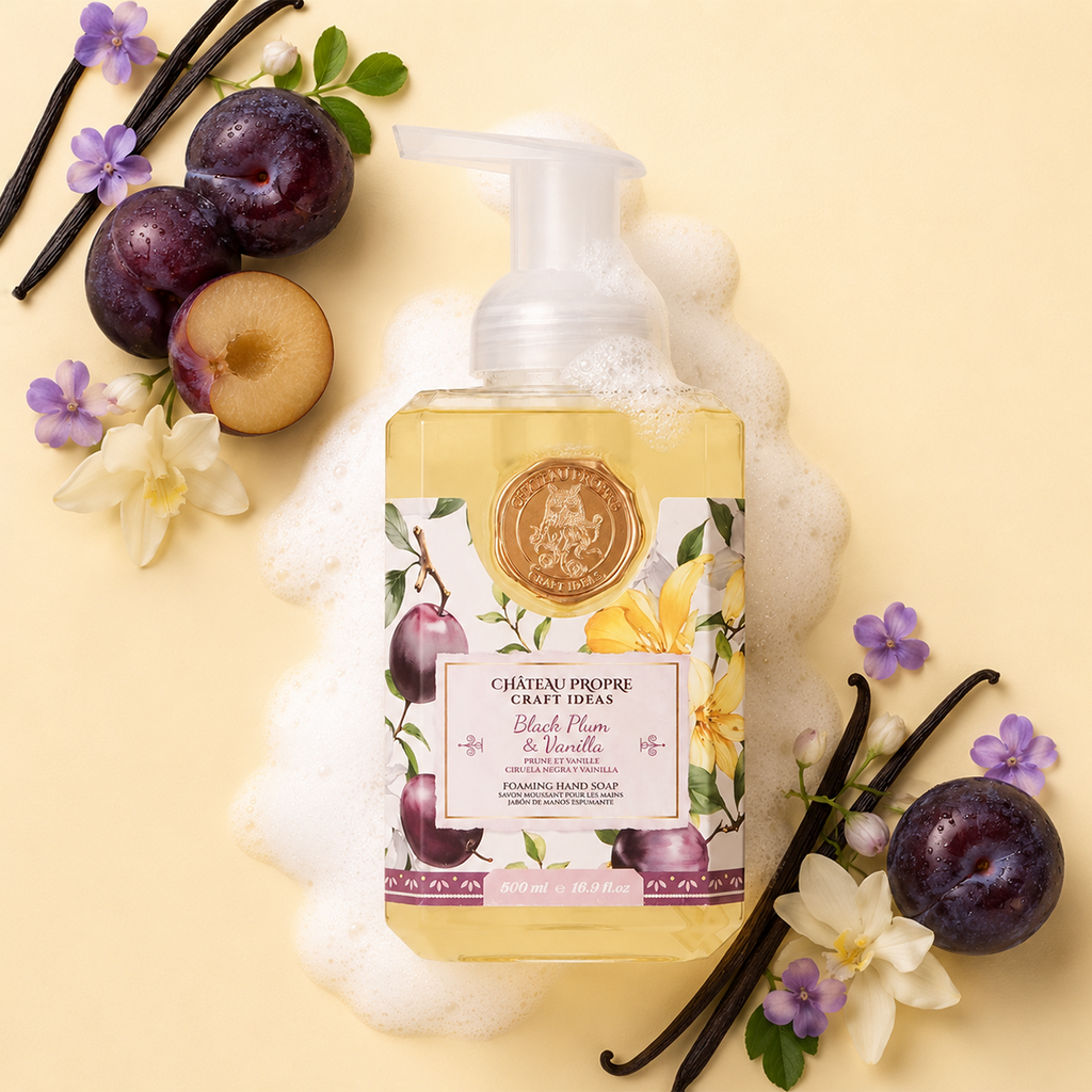 Chateau Propre Black Plum & Vanilla Foaming Hand Soap 16.9 oz
