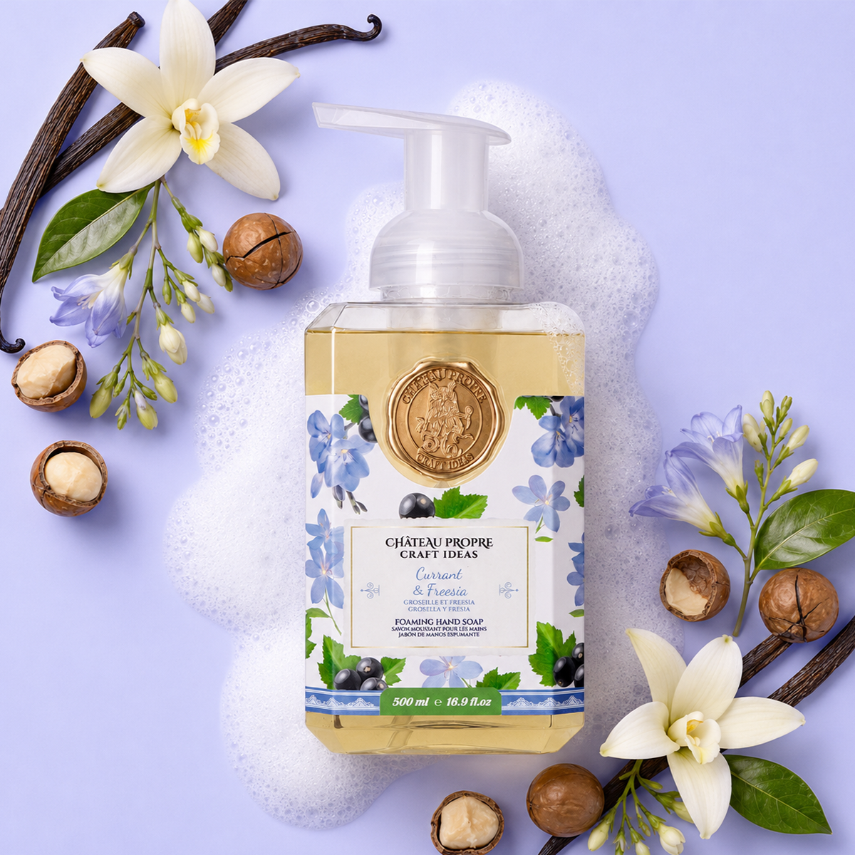 Chateau Propre Currant & Freesia Foaming Hand Soap 16.9 oz