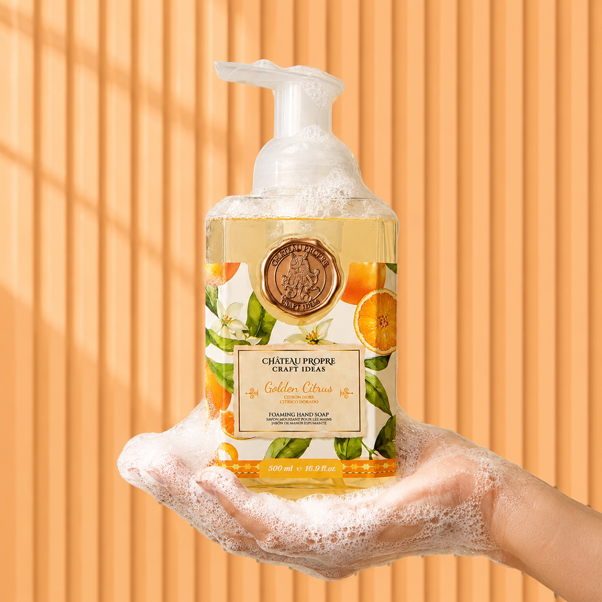 Chateau Propre Golden Citrus Foaming Hand Soap 16.9 oz
