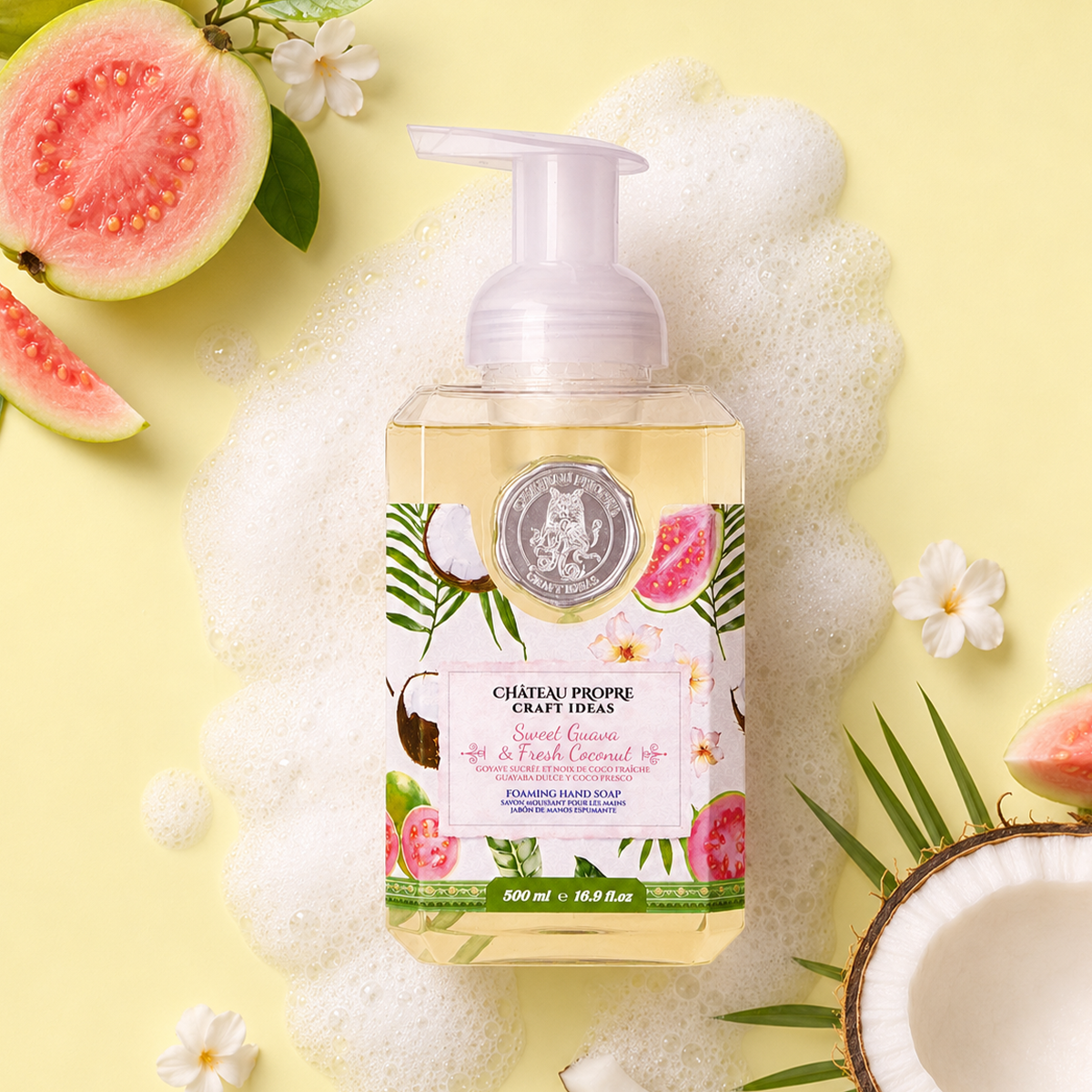 Chateau Propre Sweet Guava & Fresh Coconut Foaming Hand Soap 16.9 oz