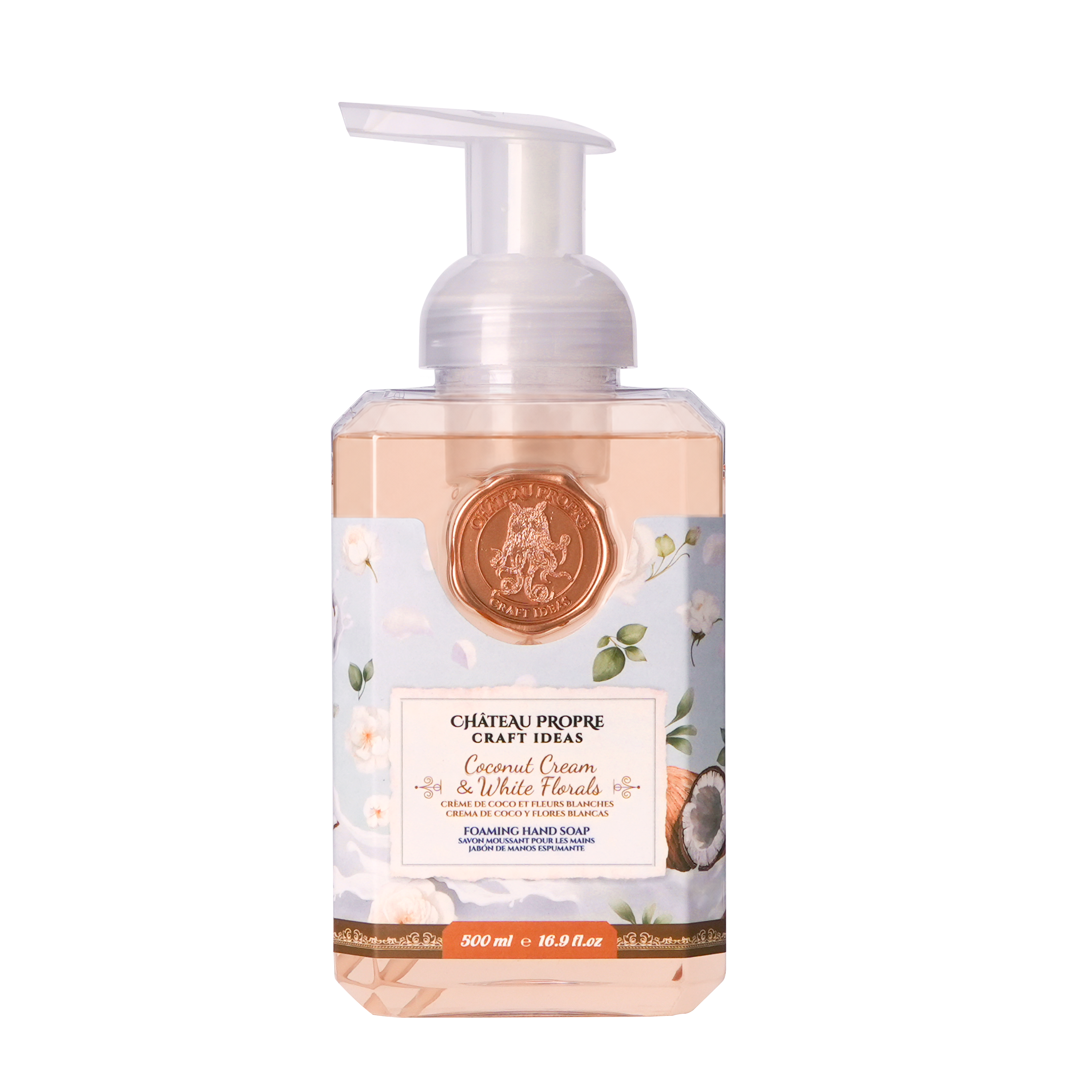 Chateau Propre Coconut Cream & White Florals Foaming Hand Soap 16.9 oz