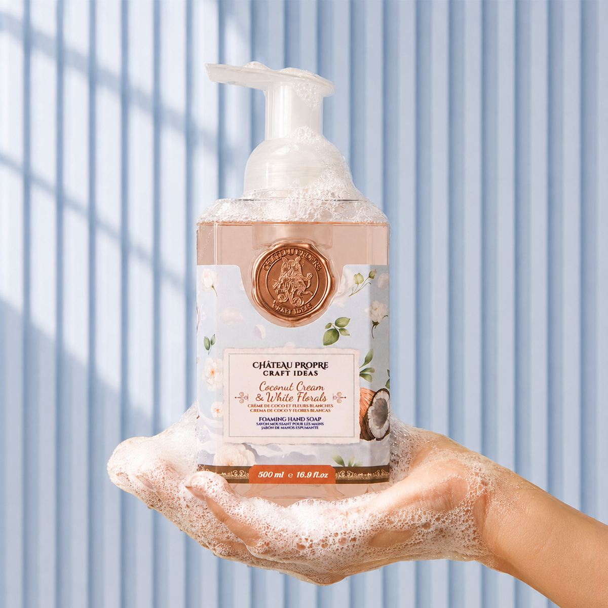Chateau Propre Coconut Cream & White Florals Foaming Hand Soap 16.9 oz