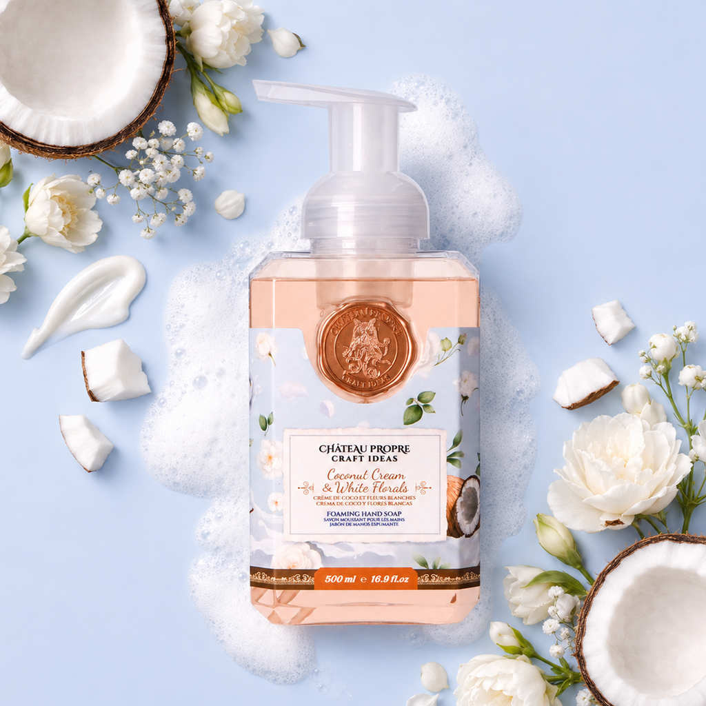 Chateau Propre Coconut Cream & White Florals Foaming Hand Soap 16.9 oz
