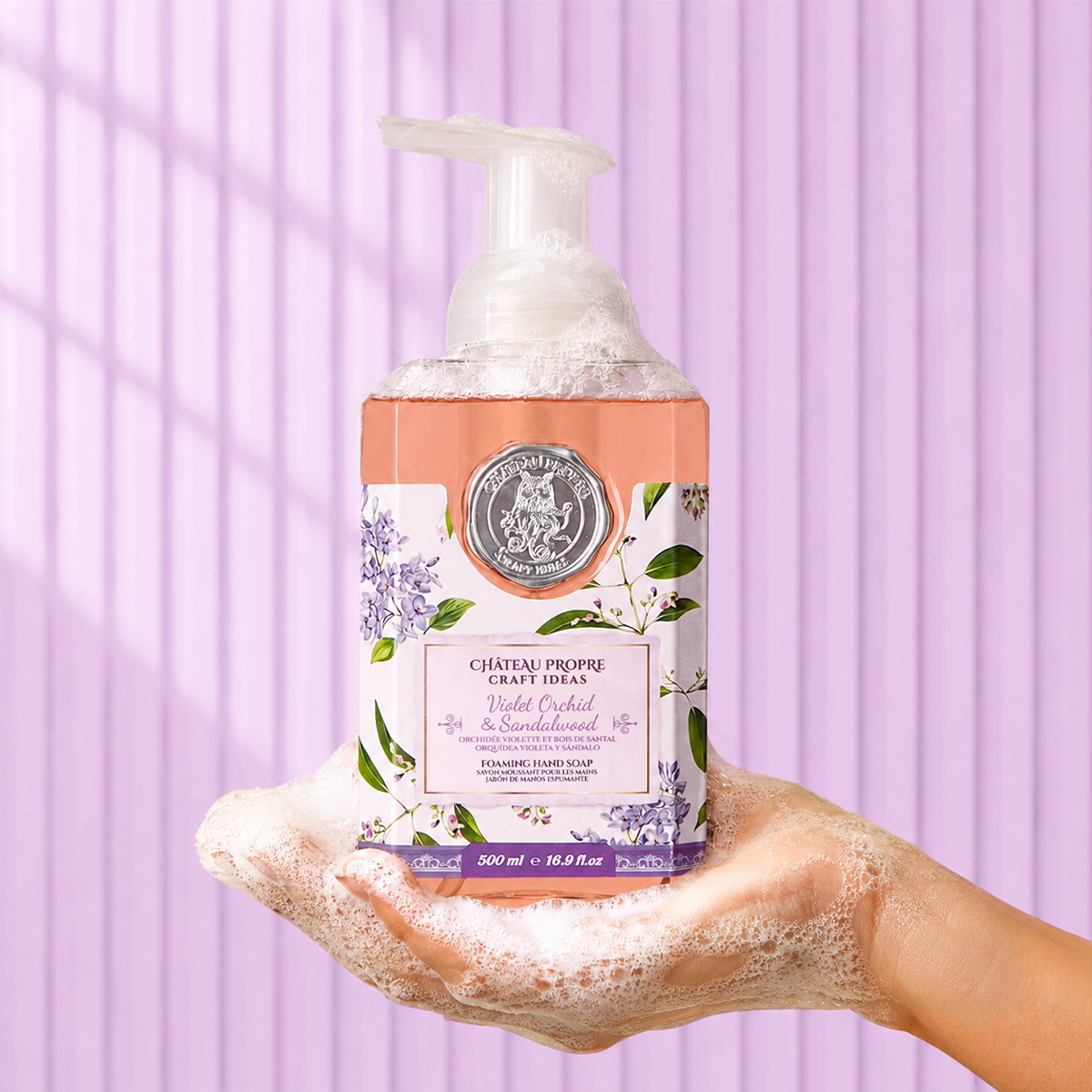 Chateau Propre Violet Orchid & Sandalwood Foaming Hand Soap 16.9 oz