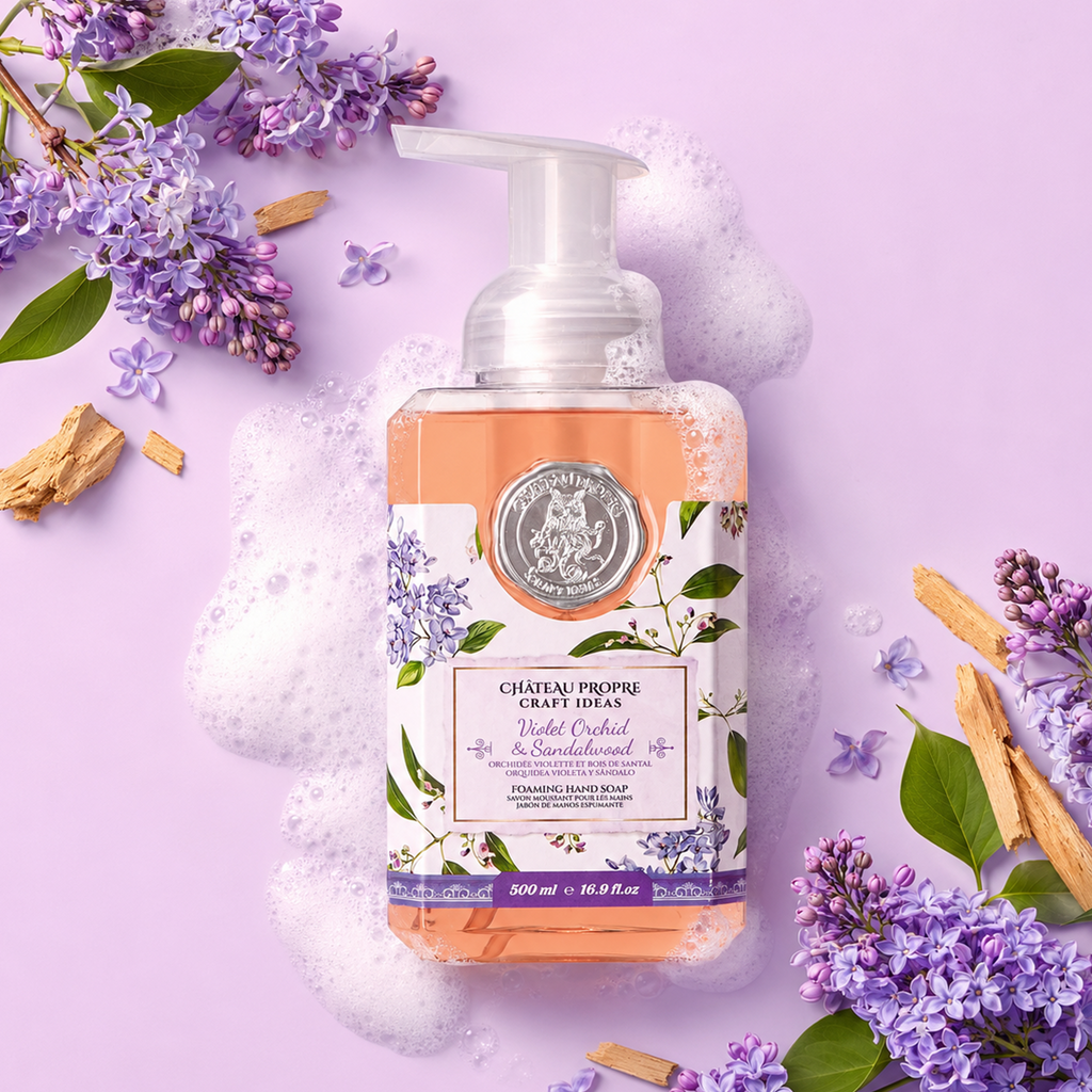 Chateau Propre Violet Orchid & Sandalwood Foaming Hand Soap 16.9 oz