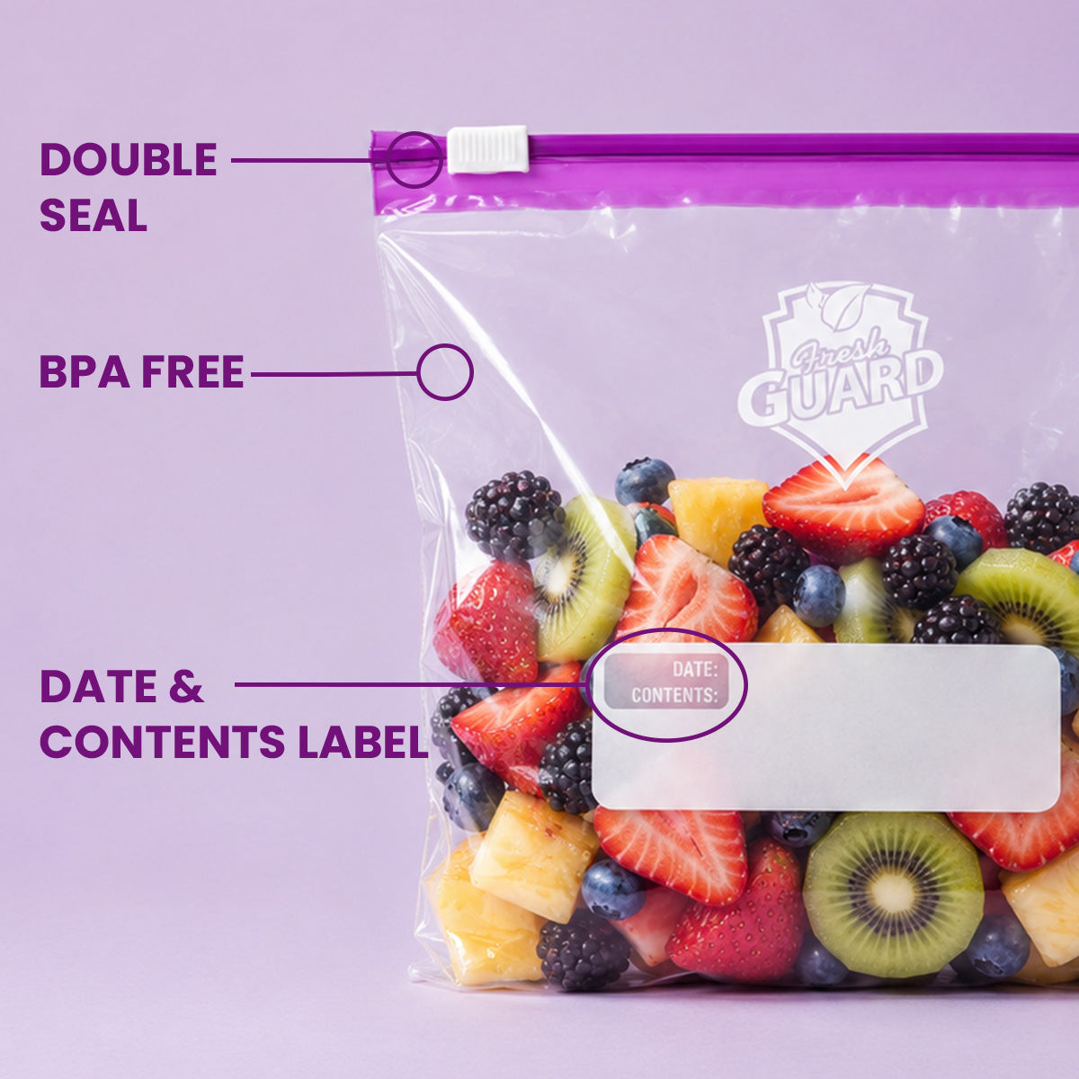 Fresh Guard Slider Storage Quart 75CT