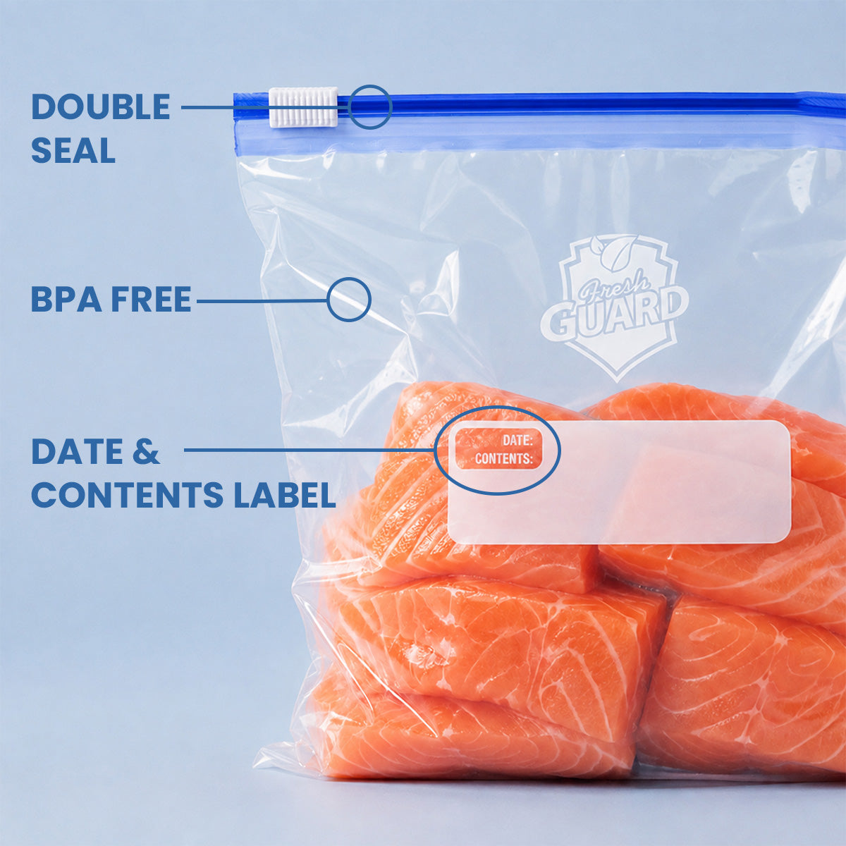 Fresh Guard Gallon Size Slider Bags 75 CT Bundle