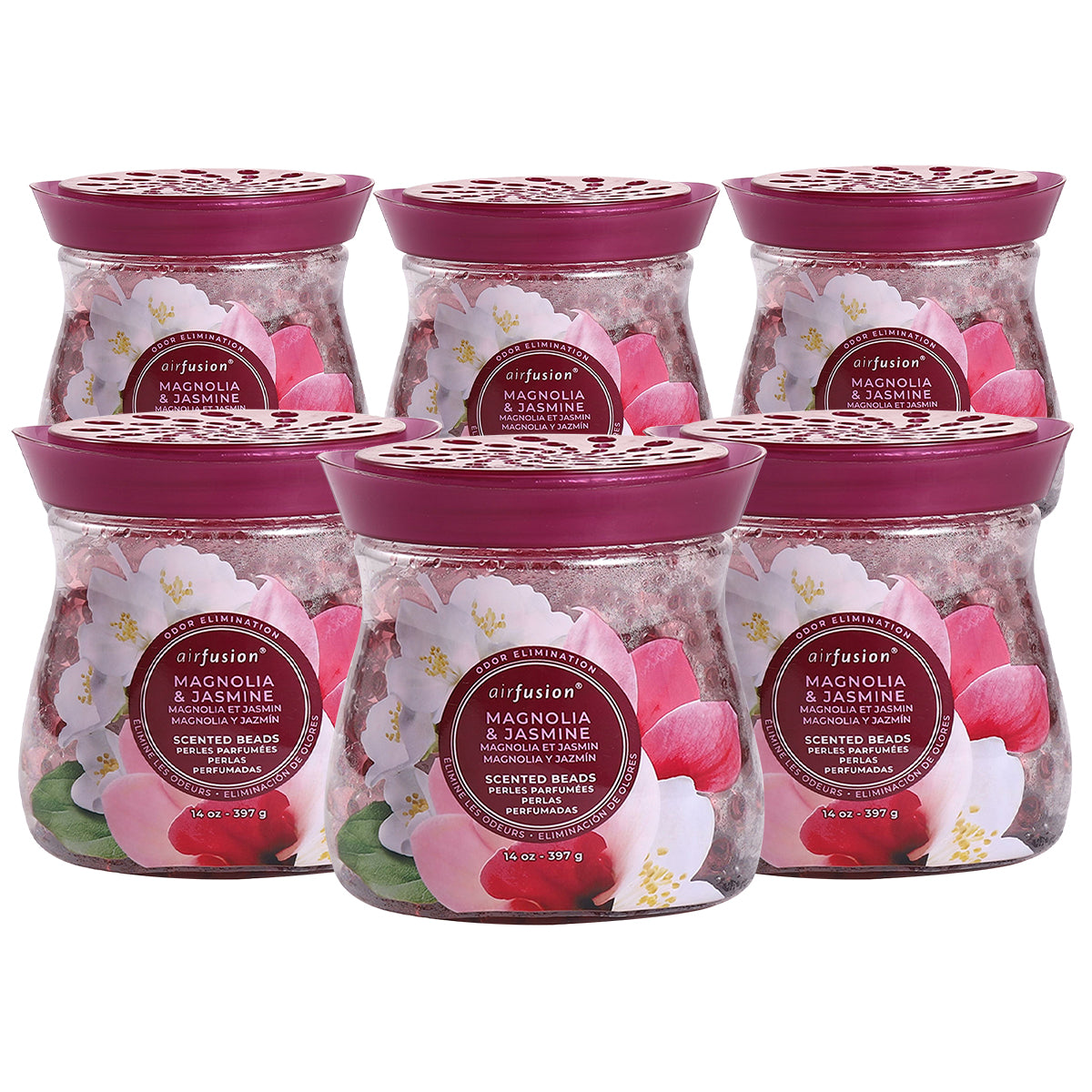 Air Fusion Magnolia & Jasmine Crystal Scented Beads Air Freshener 14 oz