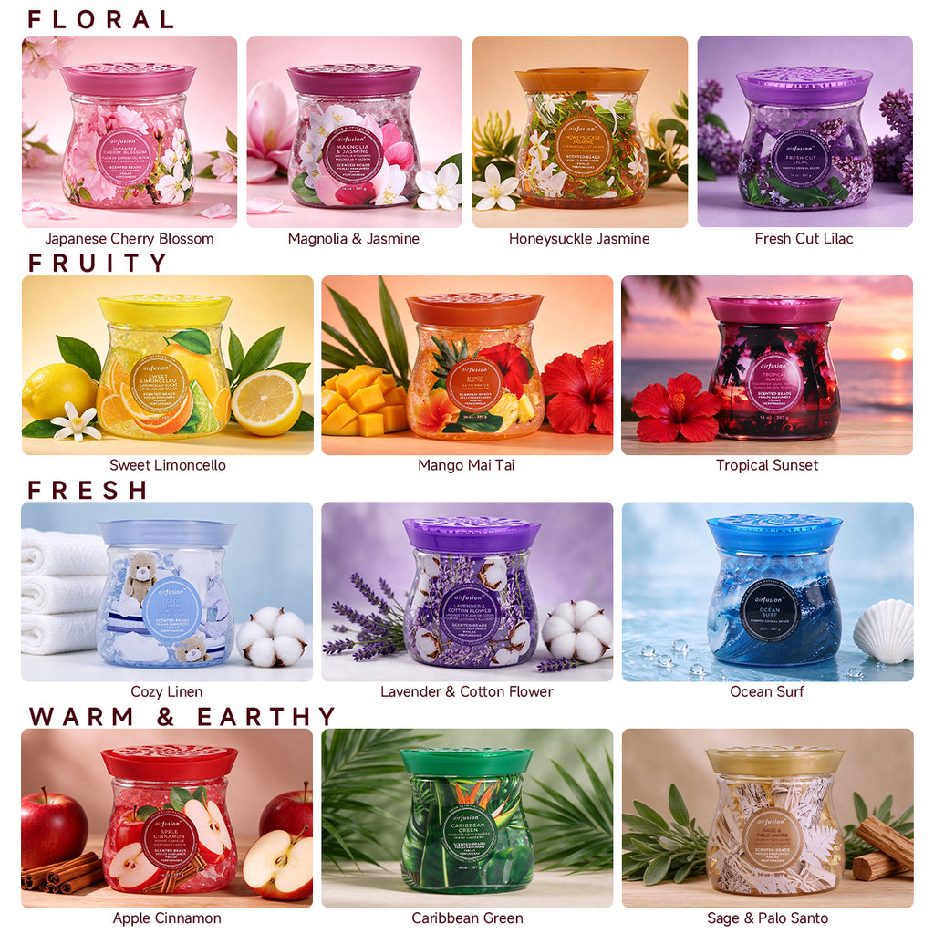 Air Fusion Apple Cinnamon Crystal Scented Beads Air Freshener 14 oz