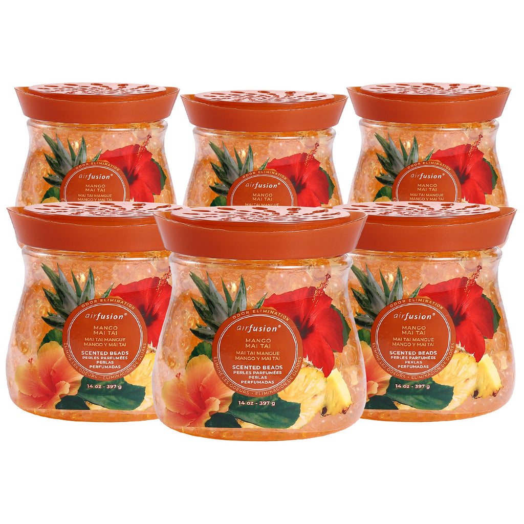 Air Fusion Mango Mai Tai Crystal Scented Beads Air Freshener 14 oz