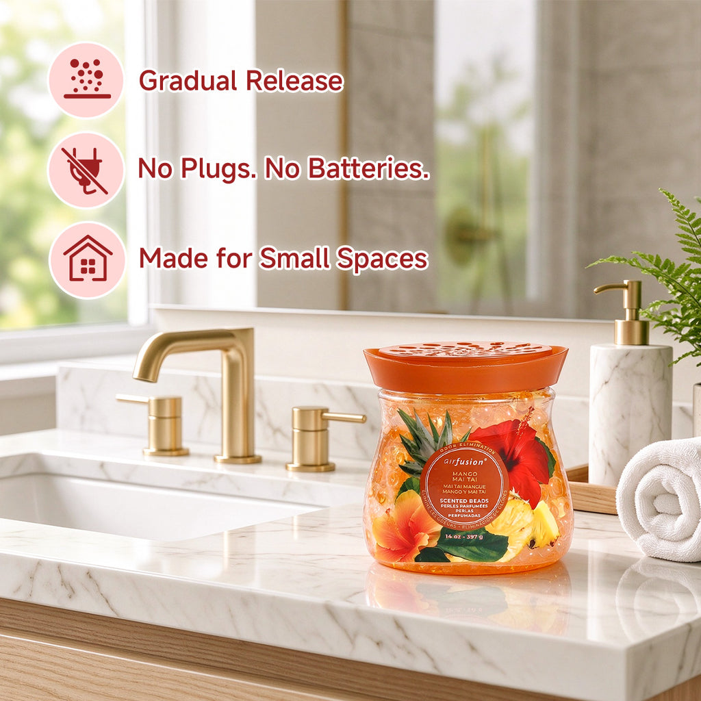 Air Fusion Mango Mai Tai Crystal Scented Beads Air Freshener 14 oz