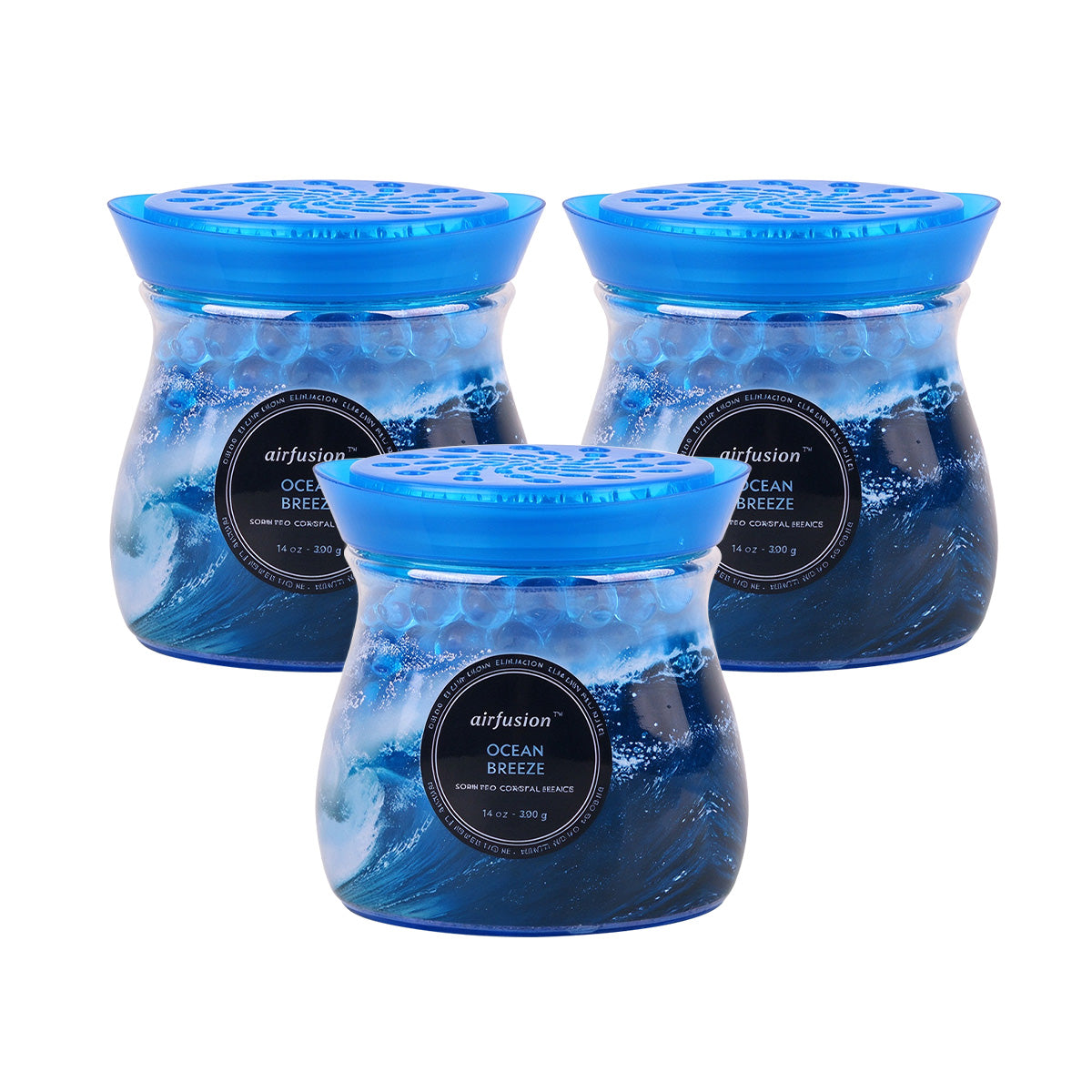 Air Fusion Ocean Surf Crystal Scented Beads Air Freshener 14 oz