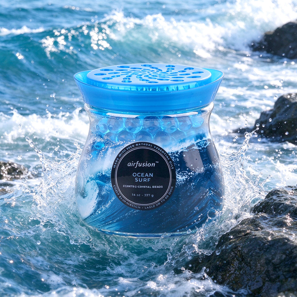 Air Fusion Ocean Surf Crystal Scented Beads Air Freshener 14 oz