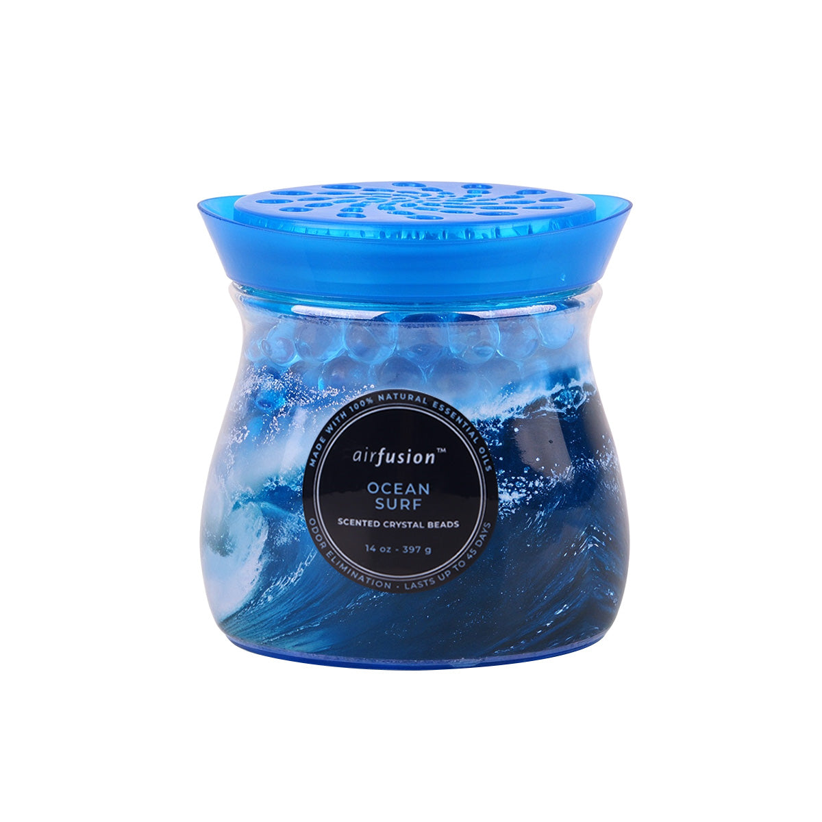 Air Fusion Ocean Surf Crystal Scented Beads Air Freshener 14 oz