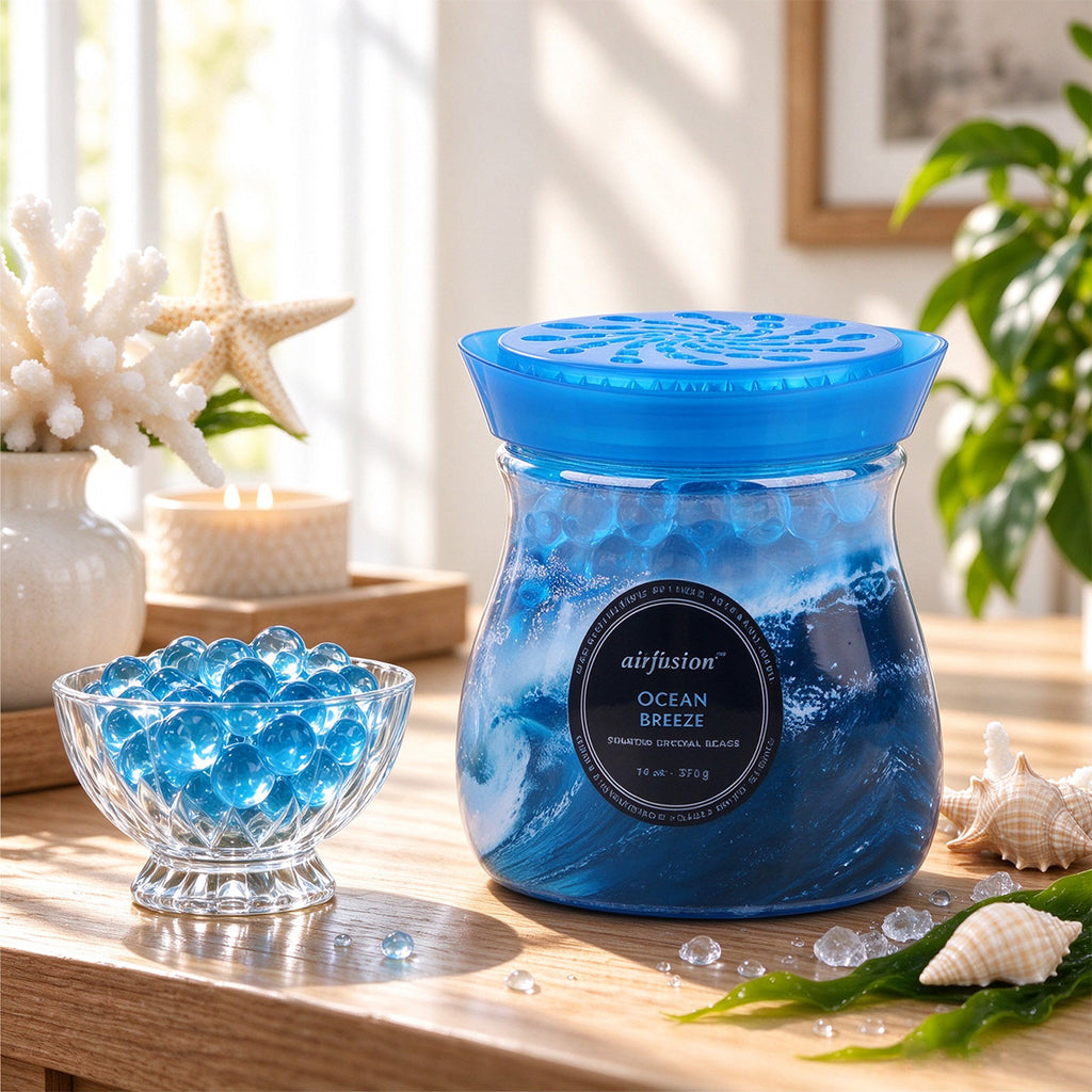 Air Fusion Ocean Surf Crystal Scented Beads Air Freshener 14 oz