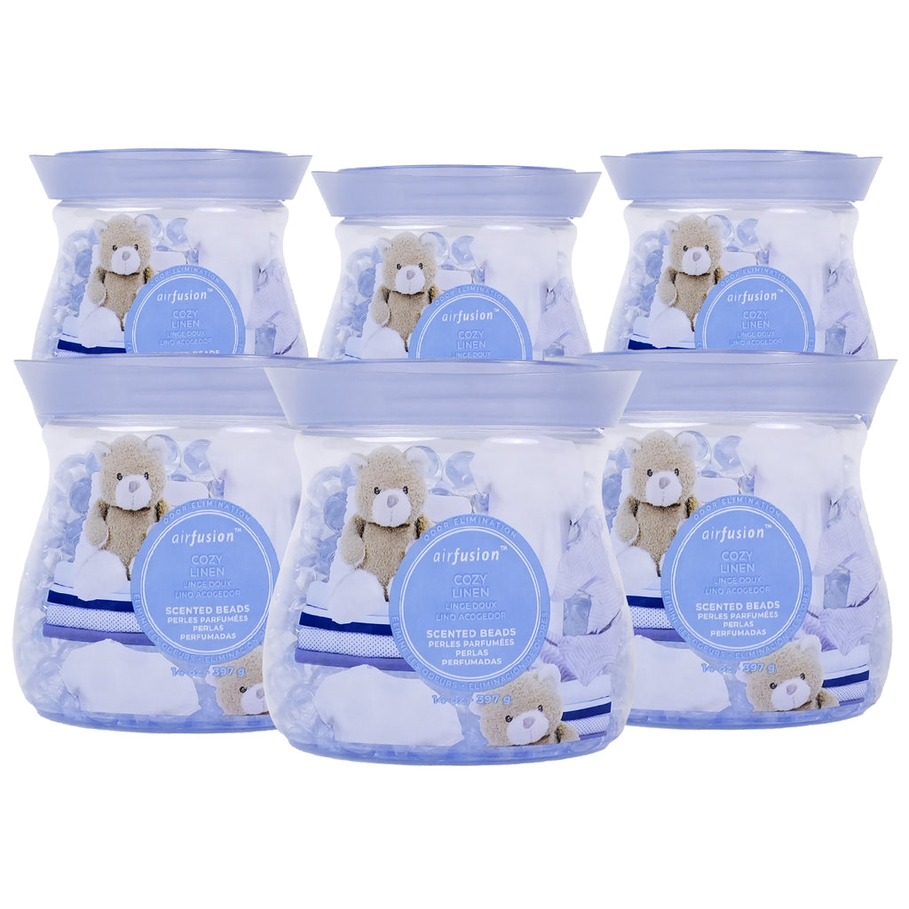 Air Fusion Cozy Linen Crystal Scented Beads Air Freshener 14 oz