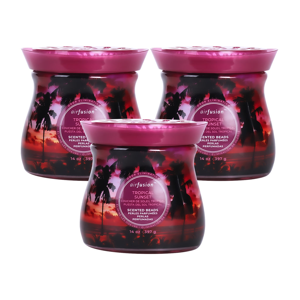 Air Fusion Tropical Sunset Crystal Scented Beads Air Freshener 14 oz