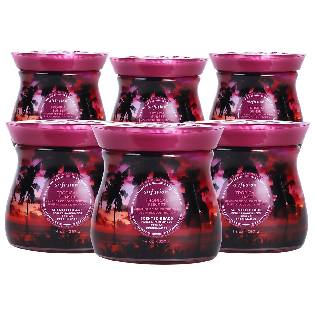 Air Fusion Tropical Sunset Crystal Scented Beads Air Freshener 14 oz