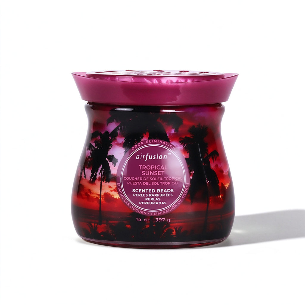 Air Fusion Tropical Sunset Crystal Scented Beads Air Freshener 14 oz