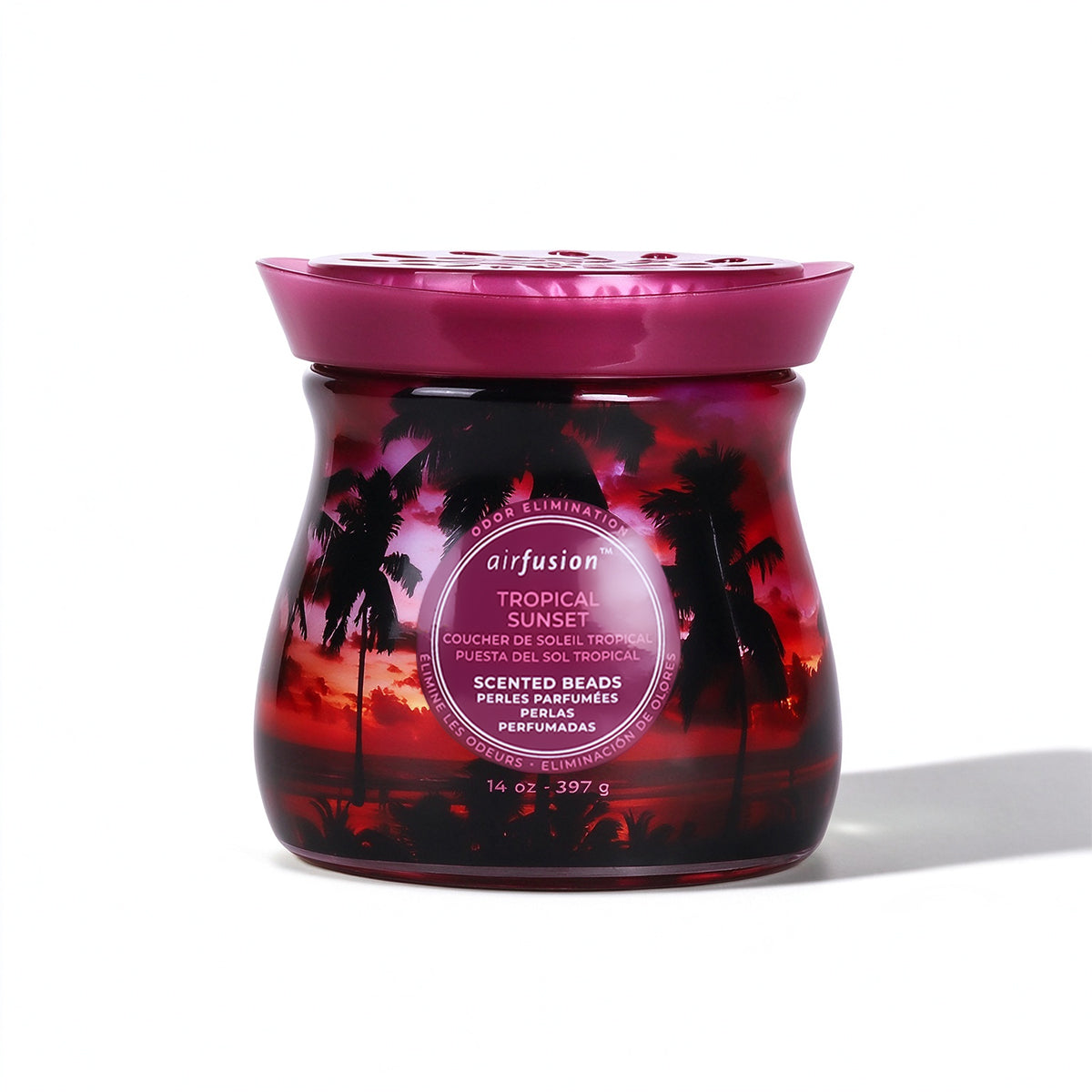 Air Fusion Tropical Sunset Crystal Scented Beads Air Freshener 14 oz