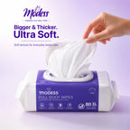 Modess Full Body Wipes 80CT, Fragrance Free
