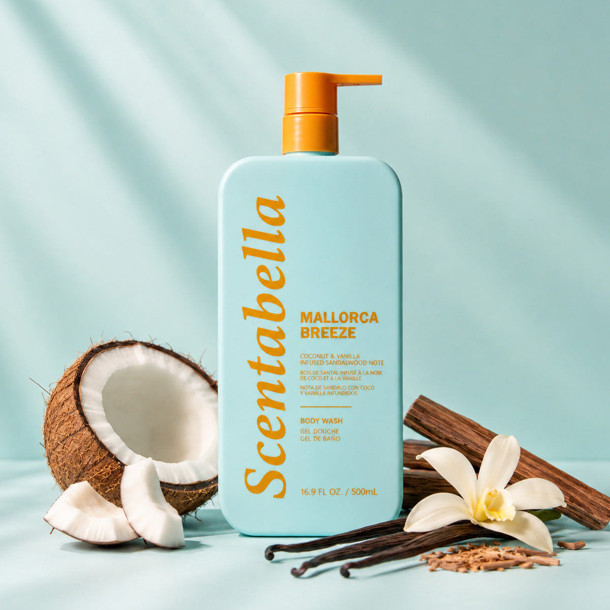 Scentabella Mallorca Breeze Body Wash 16.9 oz